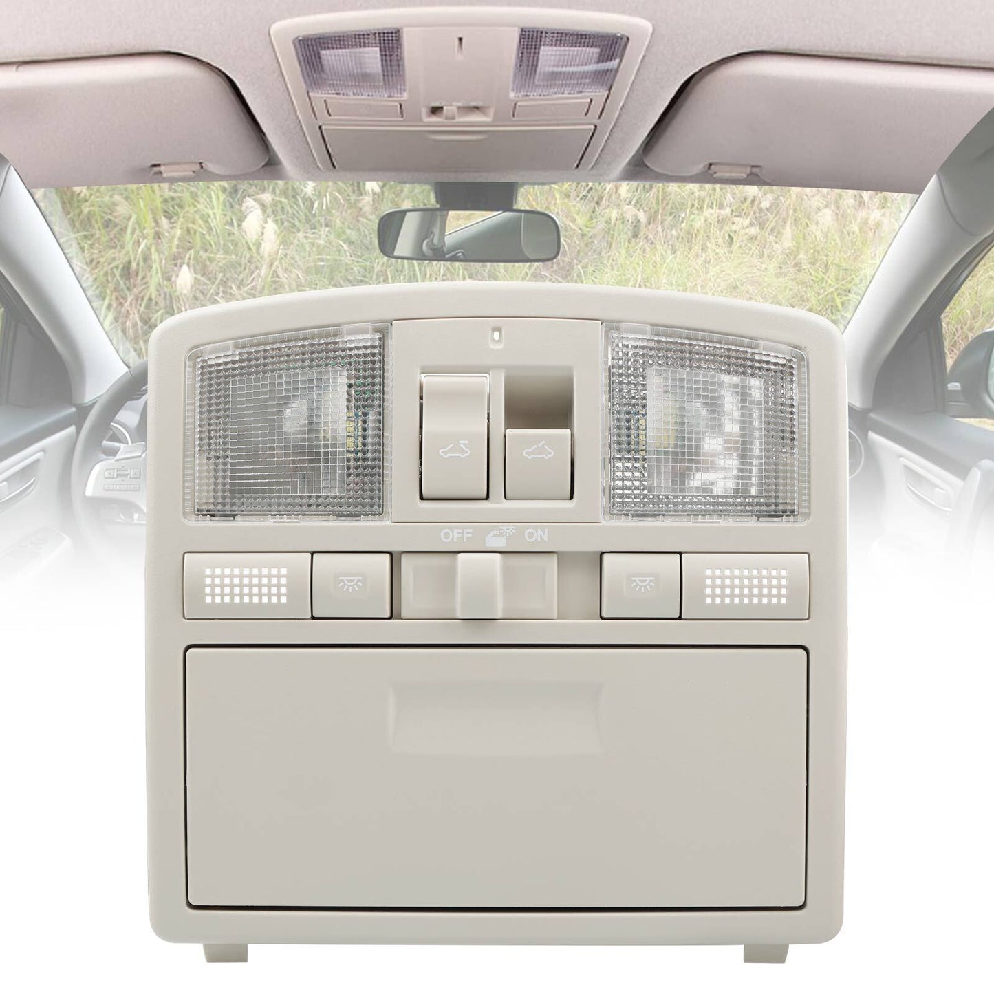 Overhead Sunroof Console Reading Light w/ Sunglass Holder For 2009-2015 Mazda 6