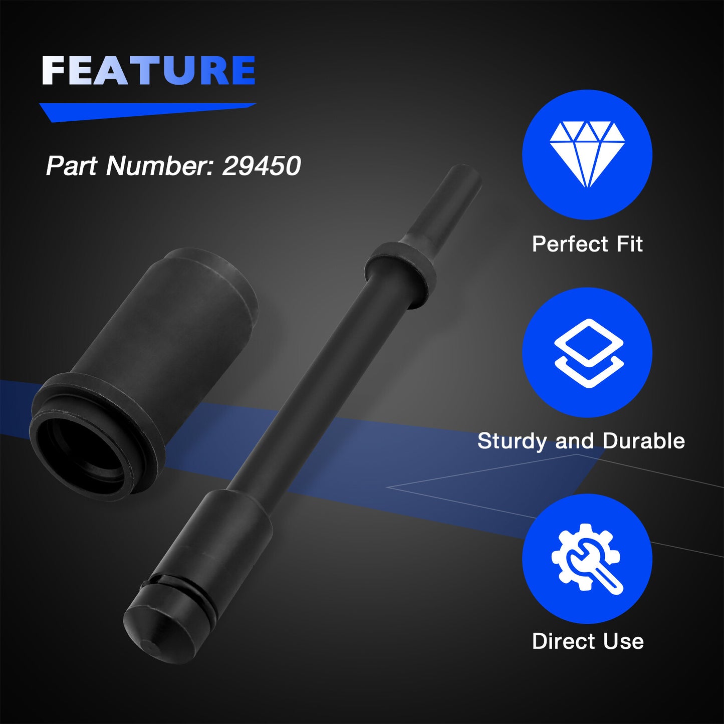 29450 Short Anchor Pin Bushing Driver Kit For Installation &Removal Truck Repair