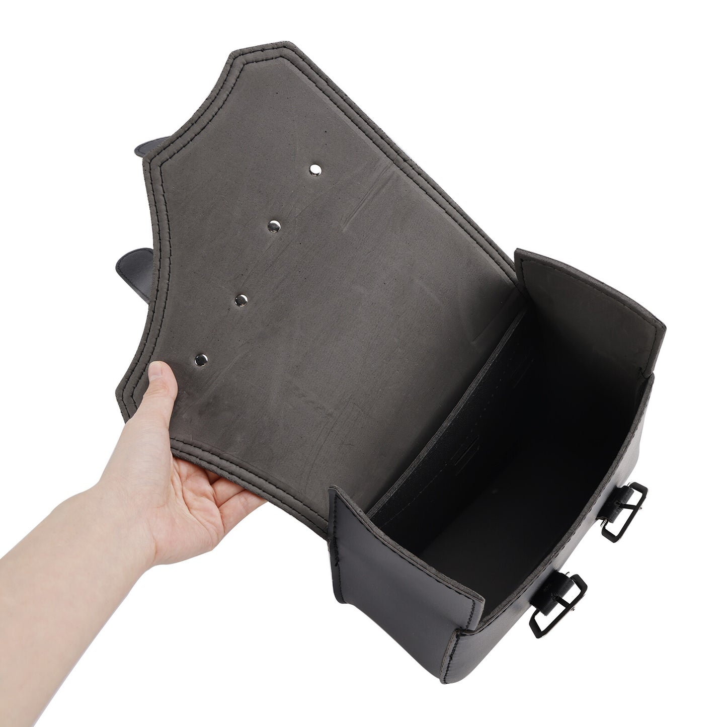 Side Tail Bag Saddlebag Color Matching Luggage Black 21L For Scooter Motorcycle