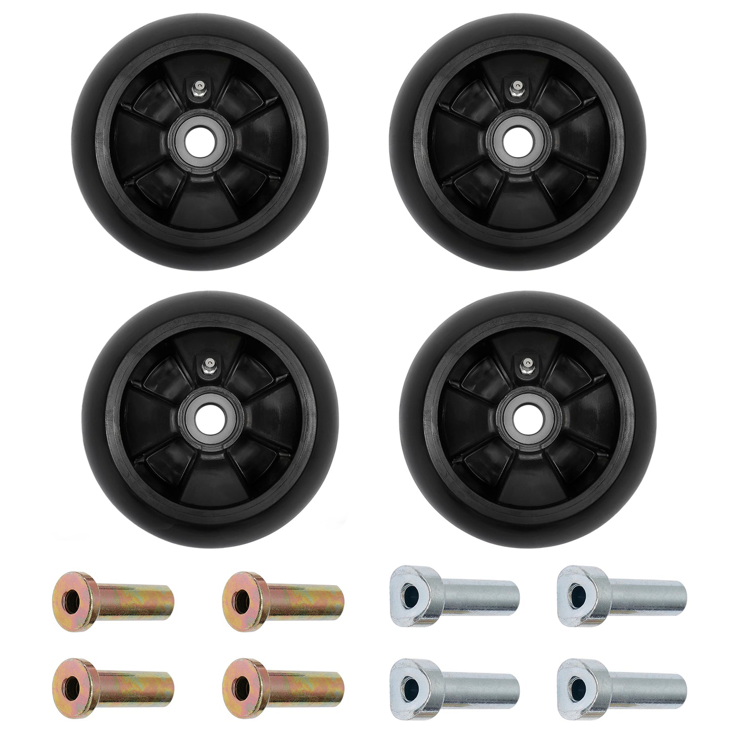 4X AM125172 Mower Deck Wheel Kit For John Deere 48" 54" 60" 72" Deck Lawn Mowers