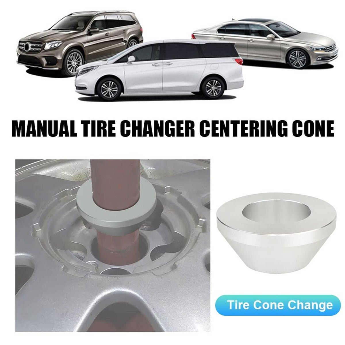 Solid Spare For Harbor Freight Manual Tire Changer Billet Centering Cone Upgrade Car Truck
