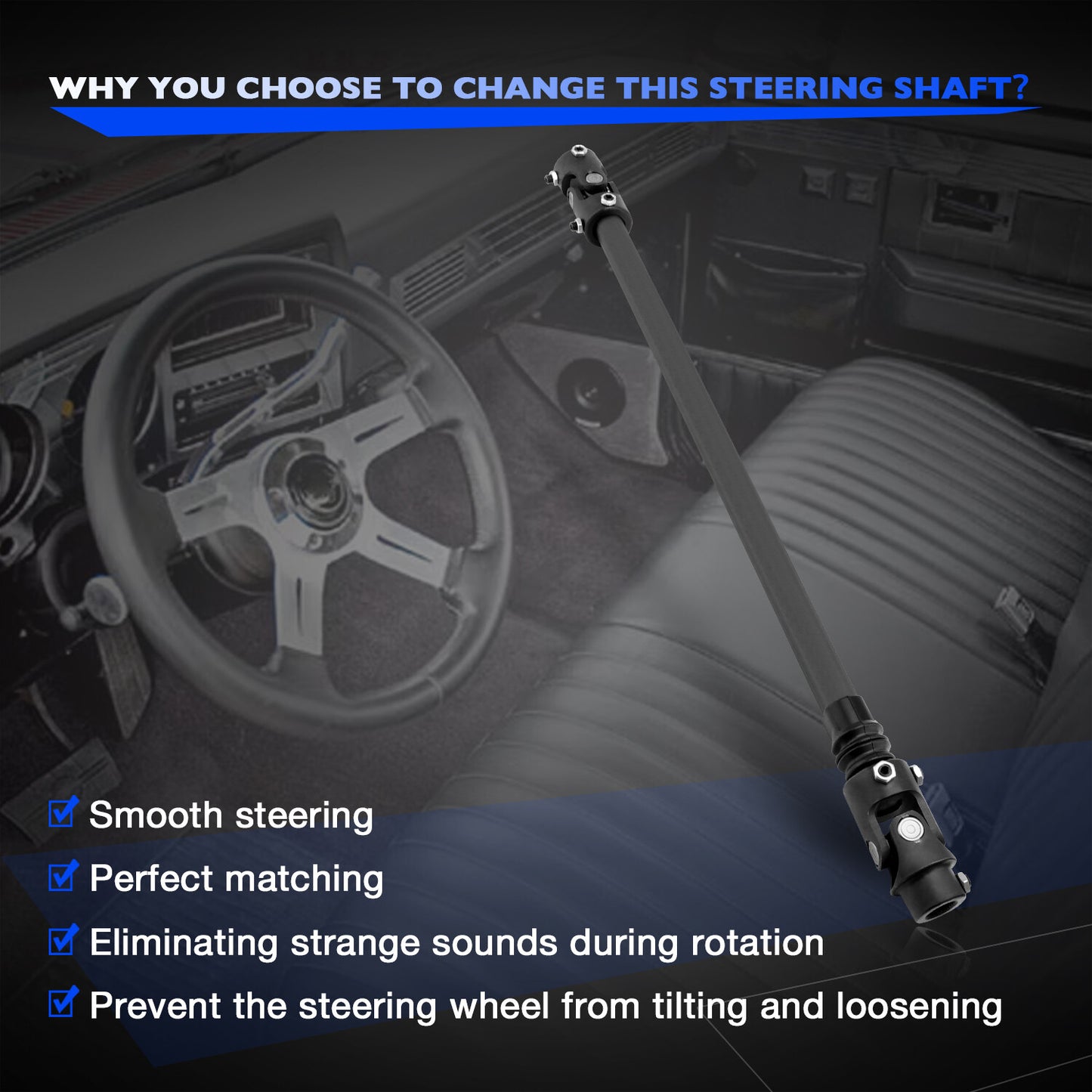 Telescopic Lower Steering Column Shaft For 79-94 Chevy GMC C/K 1500 2500 000935