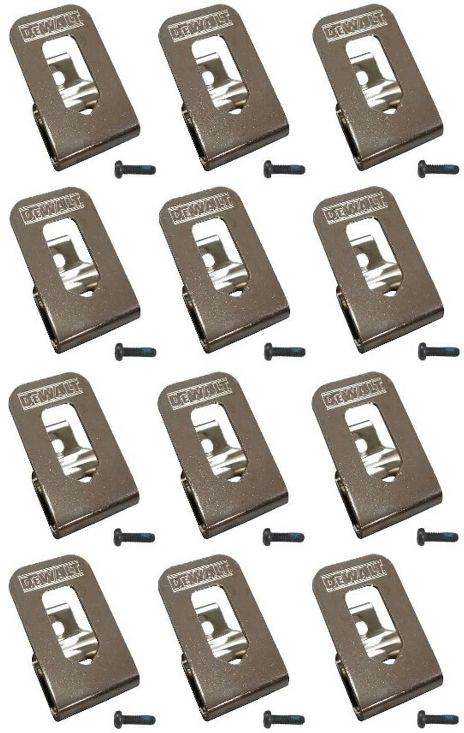 Solid Spare (12) NEW DeWalt 20V Max Li-Ion DCD980 DCD985 Hammer Drill Driver BELT CLIP HOOK