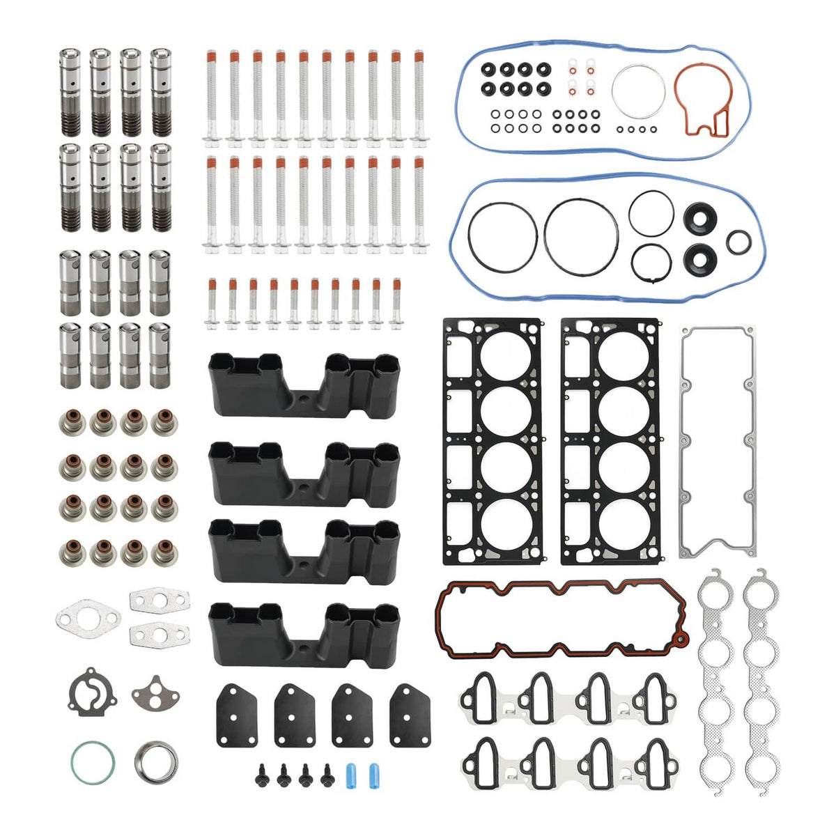 Solid Spare AFM Lifter Replacement Kit Head Gasket Set Head Bolts Lifters Guides for GM 5.3