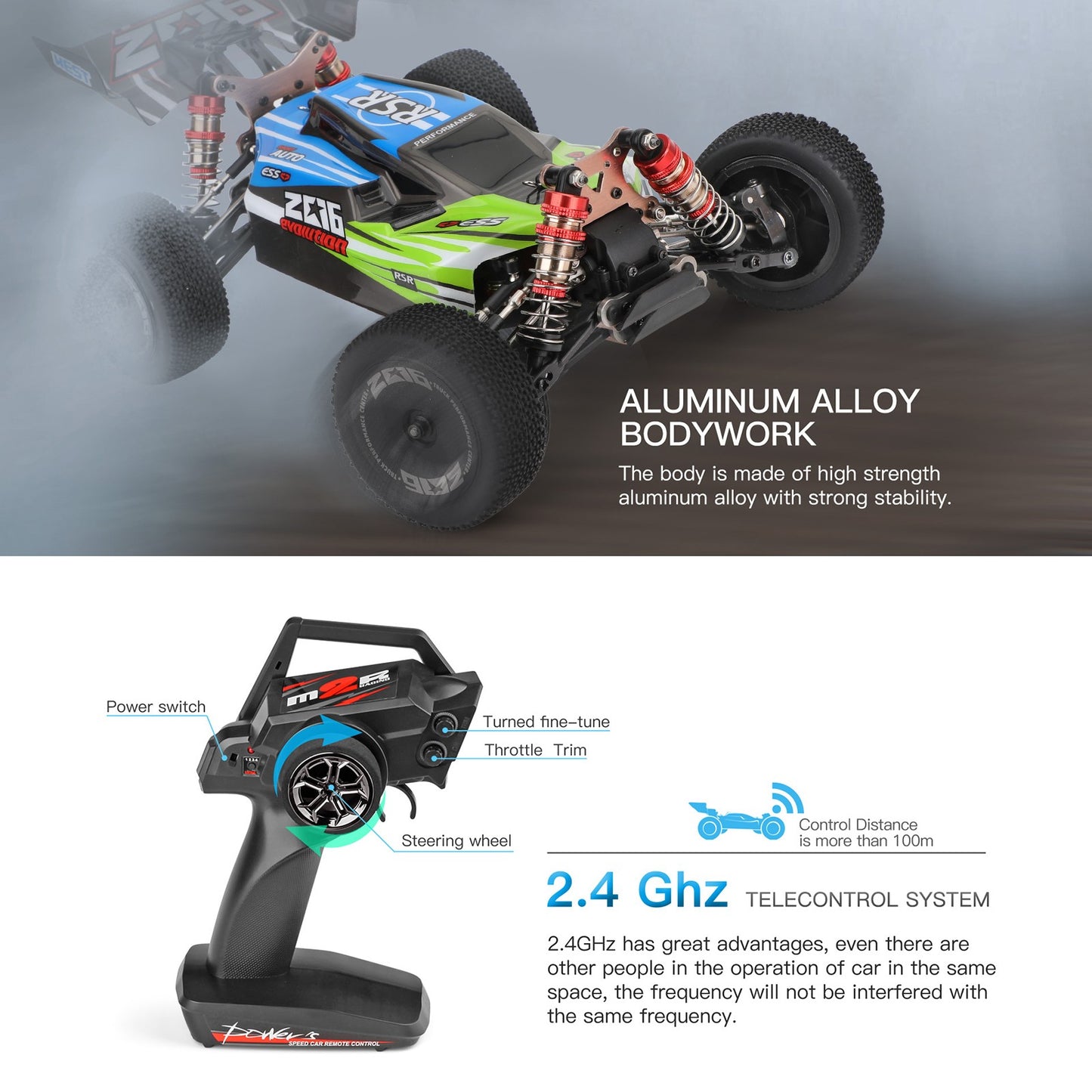 ??WLtoys 144001 RTR 2.4GHz 60km/h High Speed Drift Racing Car Remote Control Car