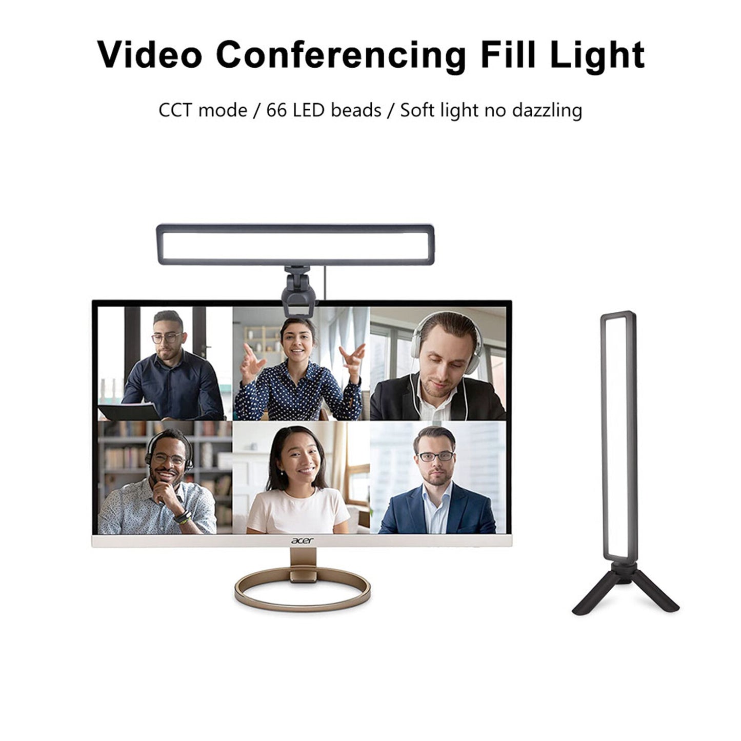 Solid Spare WS66 RGB LED Video Light Fill Light Video Photography Full-Color Led Fill Light