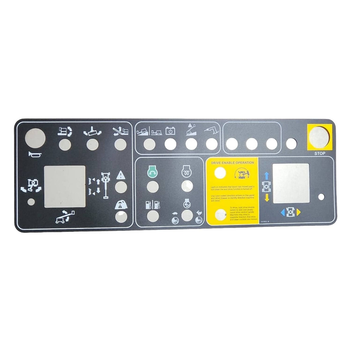Solid Spare Control Panel Decal 147575 147575GT for Genie Platform S-65TRAX S-80 S-80X S-85