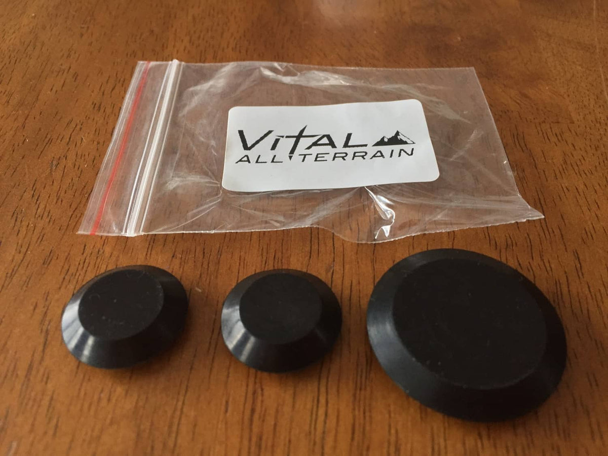 Solid Spare PLASTIC Tailgate Plug Set for Jeep JK Wrangler Tramp Stamp Spare Tire Delete