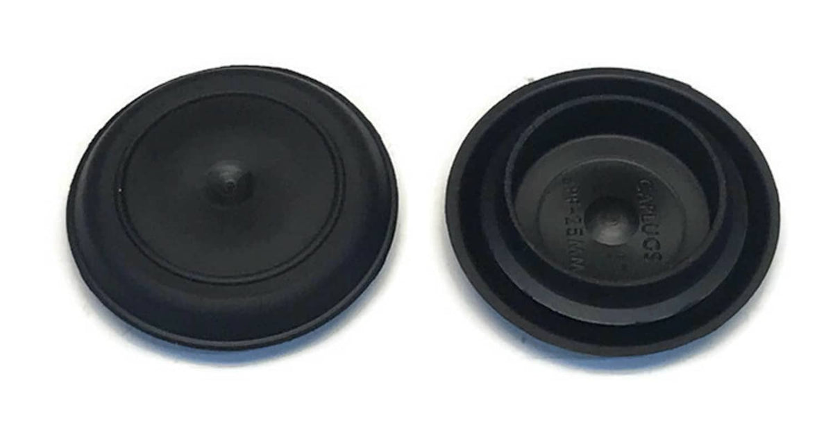 Solid Spare (100) 1" Inch Rubber Snap-In FLUSH MOUNT HOLE PLUG for Sheet Metal Fit Fender