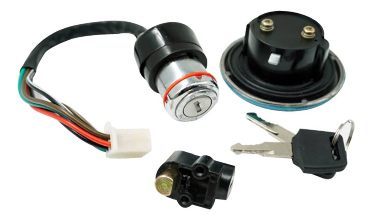 Solidspare Ignition Switch Gas cap Compatible for Suzuki GN125 125cc