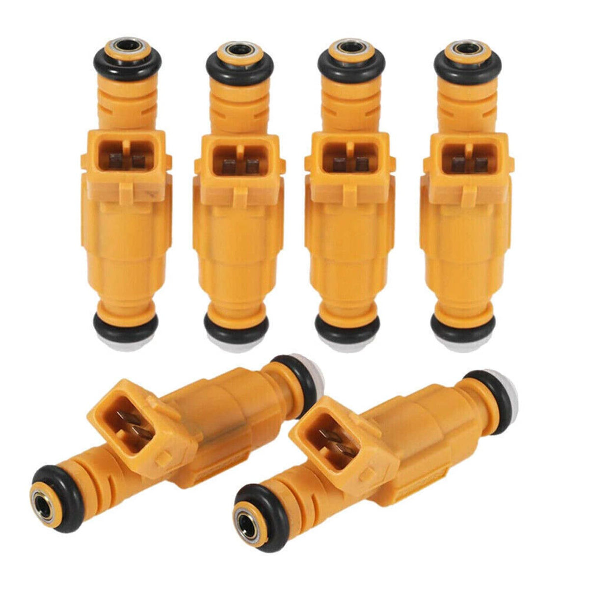 Solidspare 6Pcs New Fuel Injectors 0280155710 For 87-98 JEEP Cherokee 4.0L EV1 4 Hole