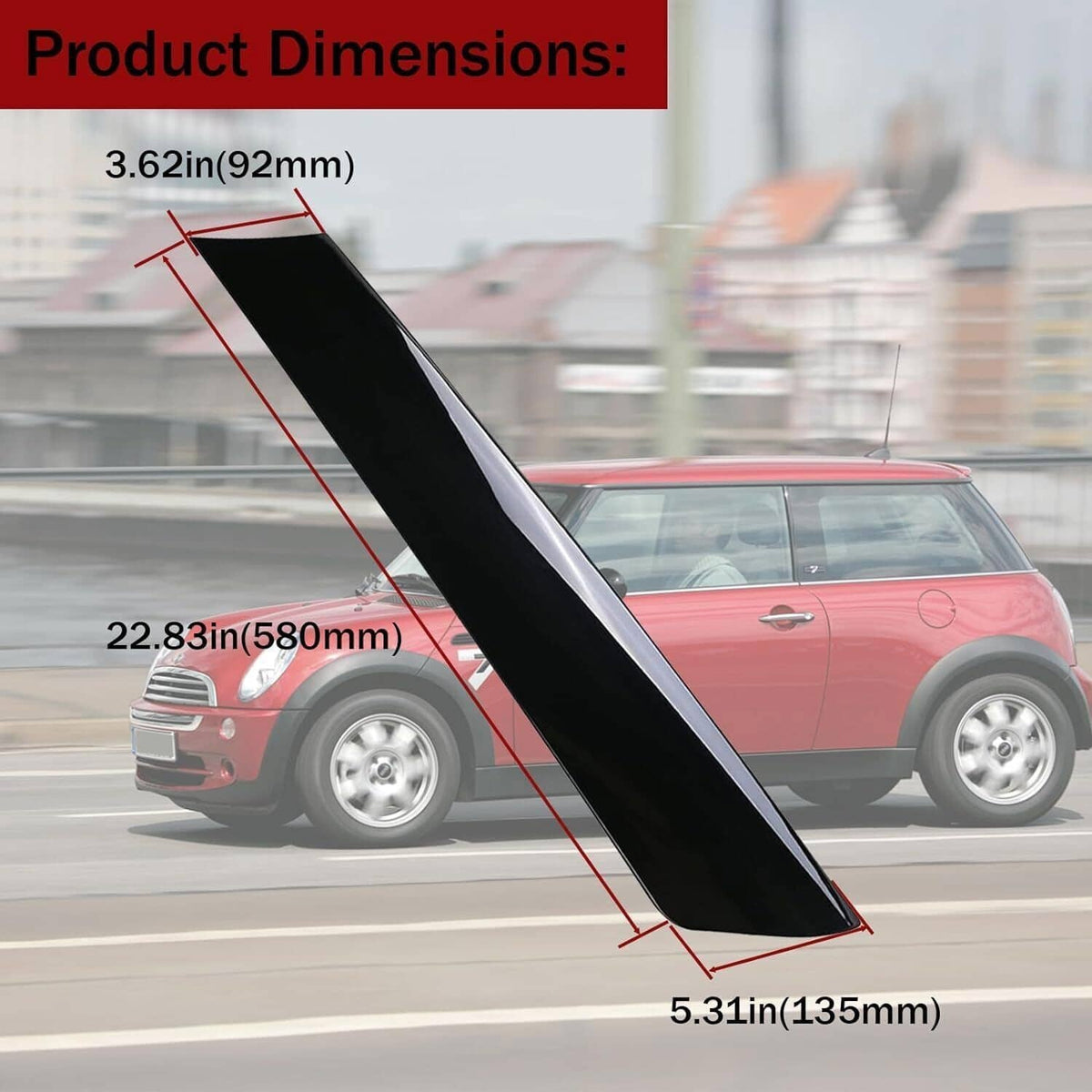 Solidspare New Front Windshield Post Trim Right +Left Side for Mini Cooper R50 R52 R53