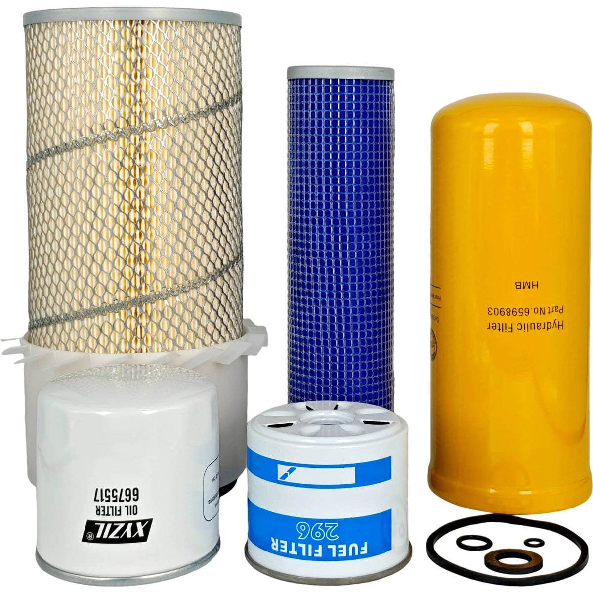 Solid Spare Maintenance Kit for Bobcat Outer Inner Air Filter Hydraulic Oil Fuel Loader