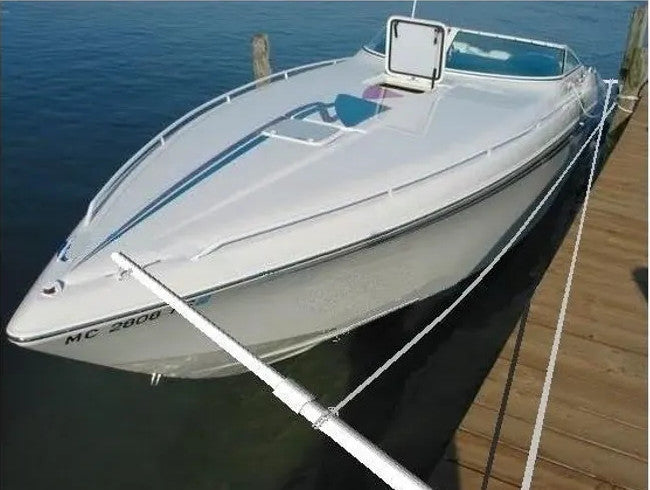 CrissCross Poles for Boat Mooring / Docking replaces Dock Pier Bumpers or Whips