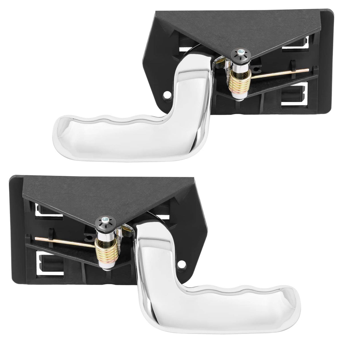 Solid Spare Fits GMC SIERRA 1500 2002-06 Interior Door Handles Drive + Passenger Side Chrome
