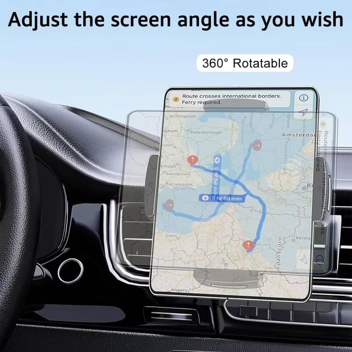 Solid Spare Car Phone Tablet Holder Suction Cup Windshield Dashboard Mount for iPhone iPad