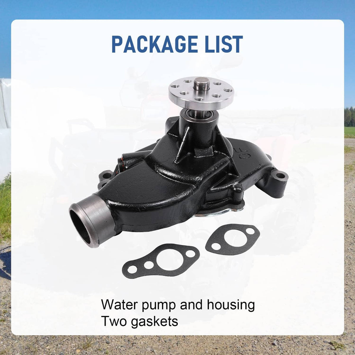 Solidspare For MerCruiser Circulation 4.3L 5.0L 5.7L Water Pump 18-684M 60658 With Gasket