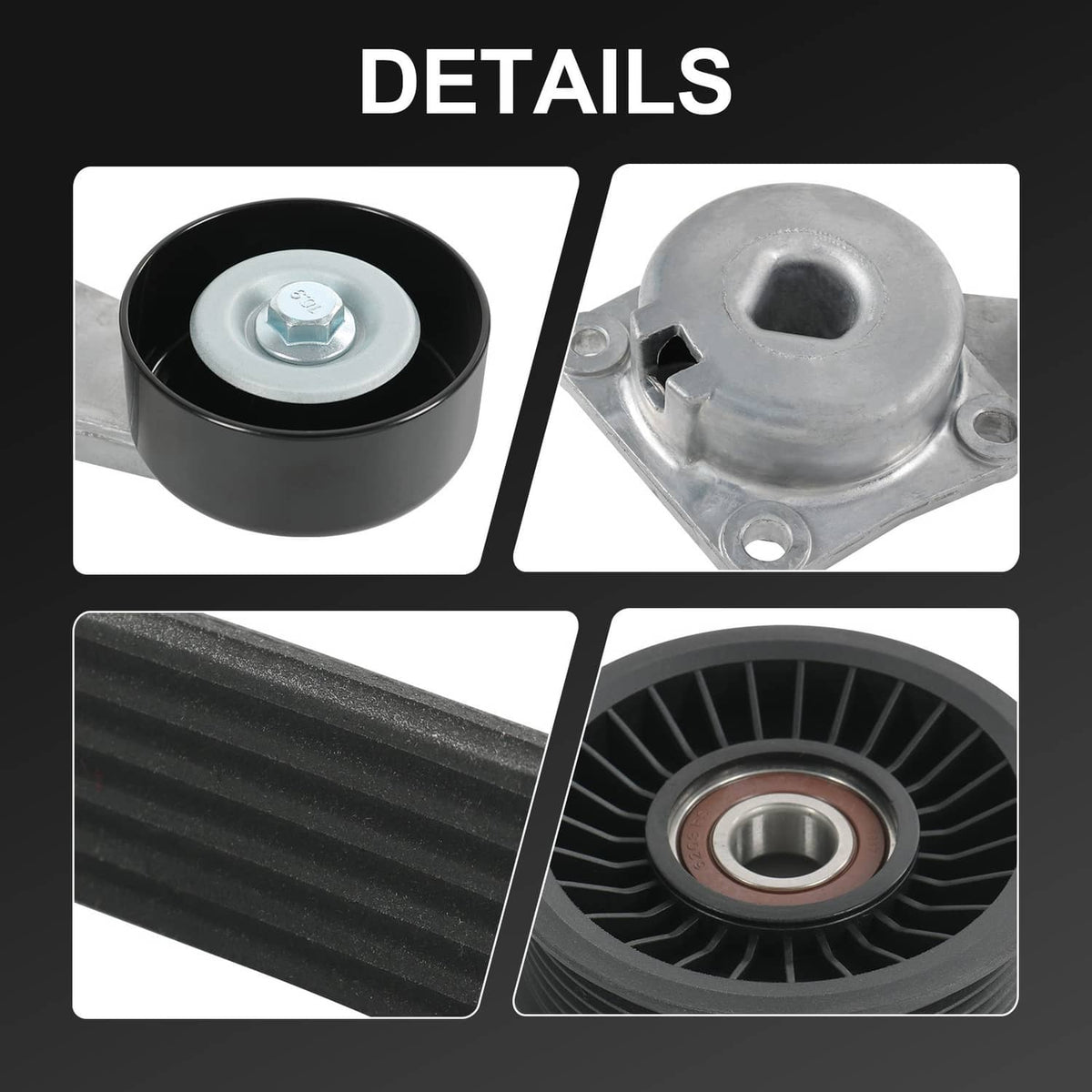 Solidspare Serpentine Belt Drive Component Kit Fit 2005-2014 Ford F-150 Lincoln Mercury V8