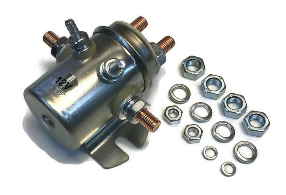 Solid Spare (4) 12V Continuous Duty 6 Terminal Switch Relay Solenoid for Golf Cart Car Buggy