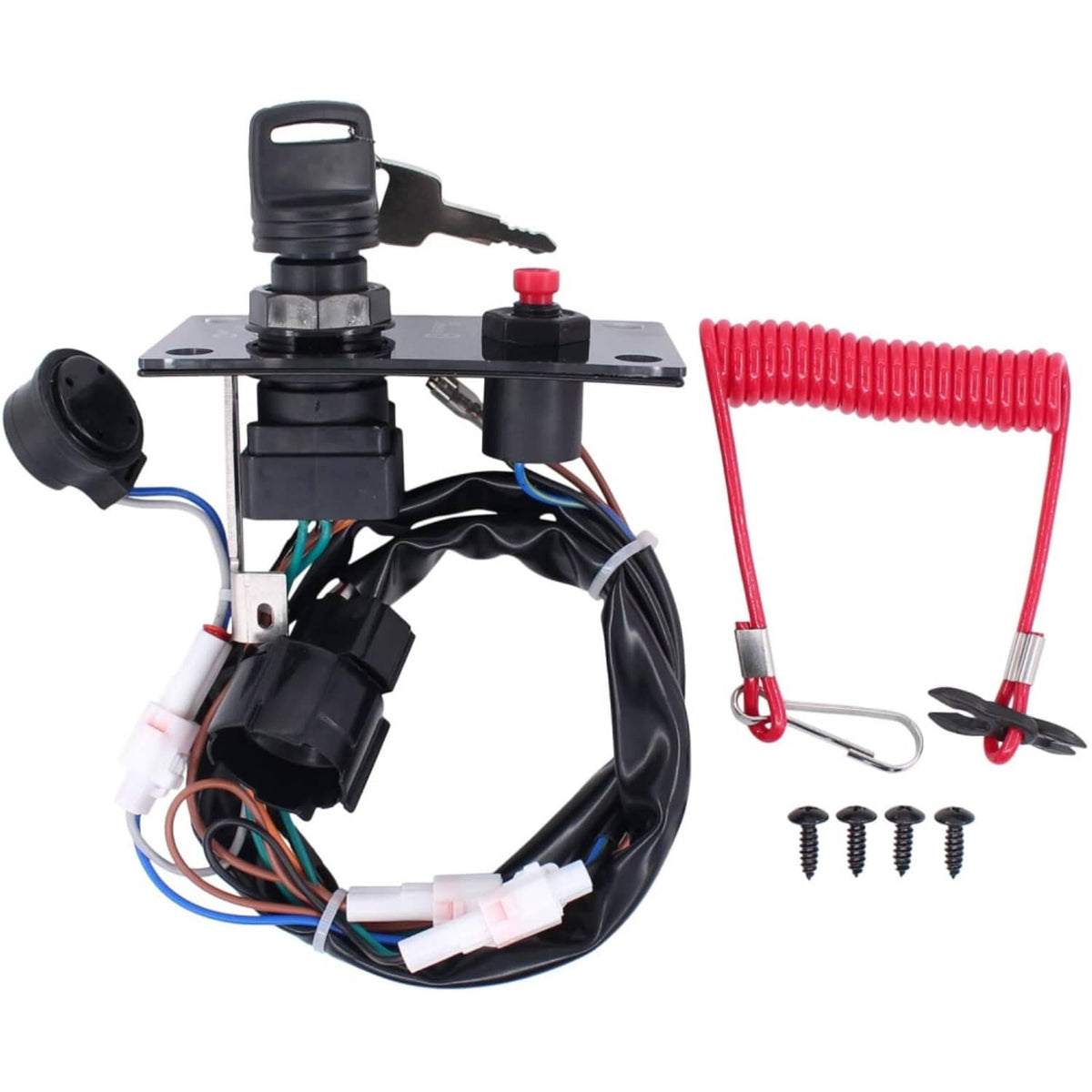Solid Spare Outboard Single Ignition Key Switch Panel For Suzuki Outboard Engine 37100-96J24