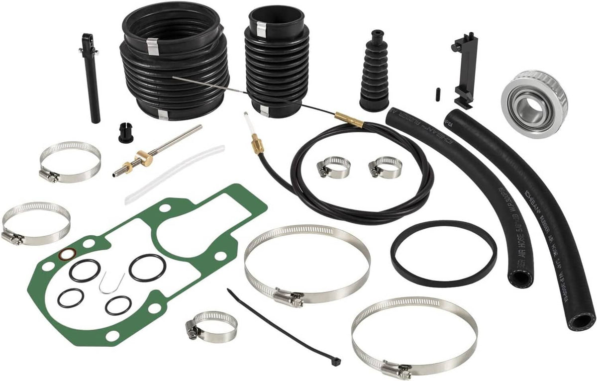 Solid Spare For Quicksilver Mercruiser Alpha One Transom Seal Bellow Kit & Lower Shift Cable