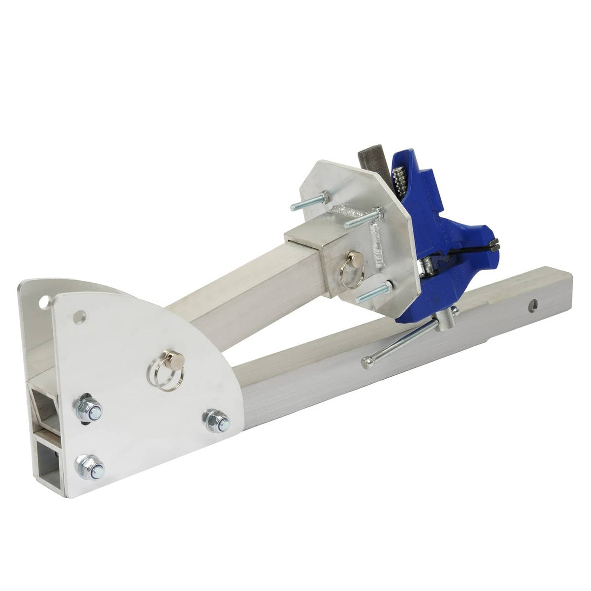 Solid Spare Hitch Mount Workstation Portable Vise 4.5 inch For Trailer Receiver Hitch
