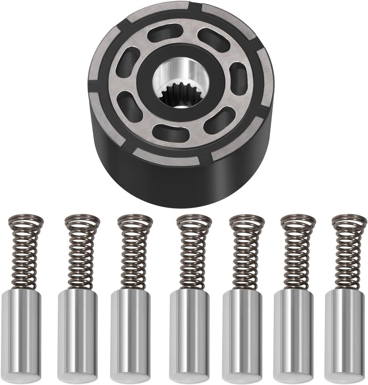 Solid Spare for Hydro-Gear 70723 Cylinder Block Kit 7-Piston Assembly Hydrostatic Transaxle