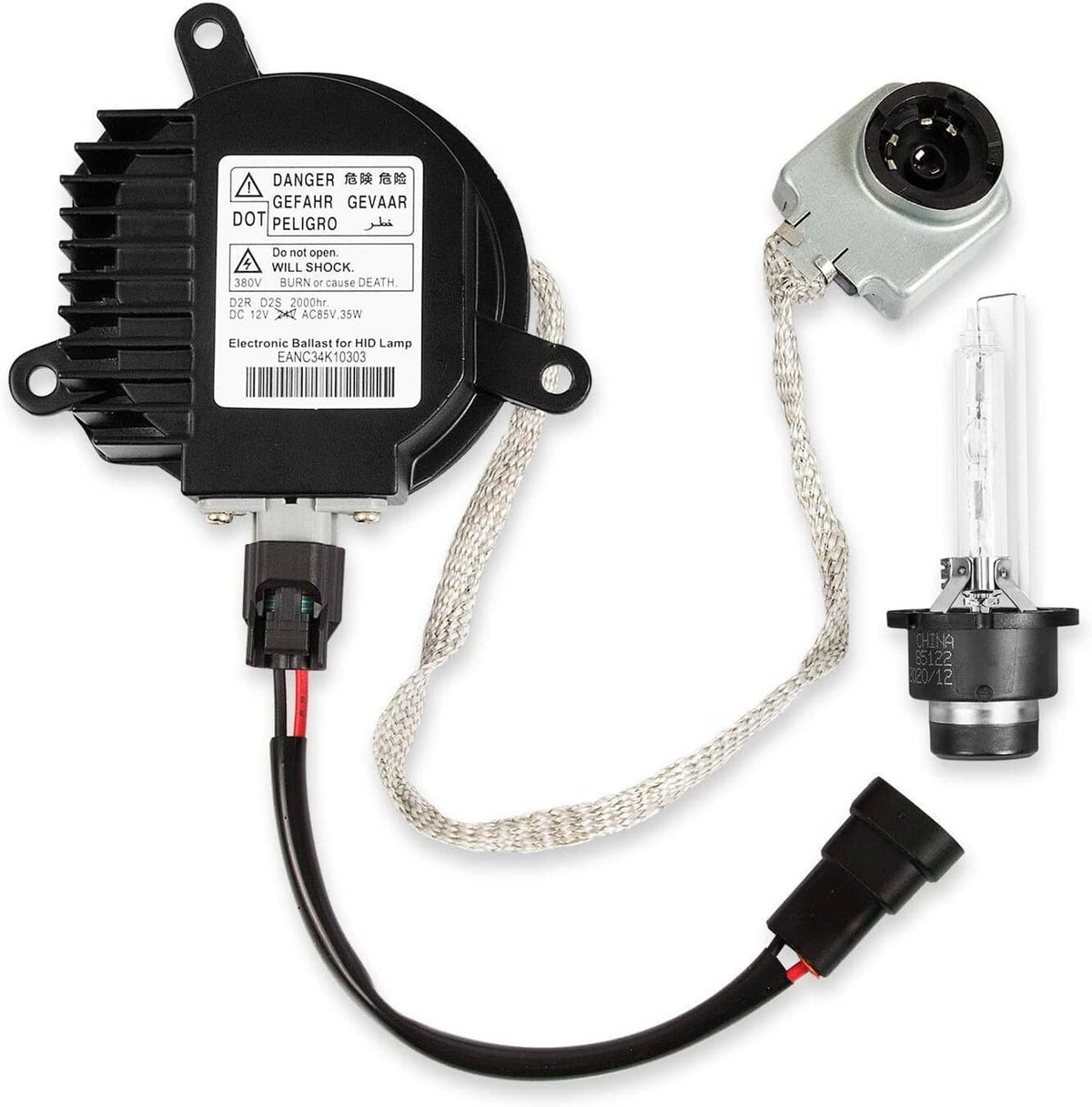 Solidspare HID Xenon Headlight Ballast w/ Igniter Cord Bulb For Nissan Infiniti 28474-89904