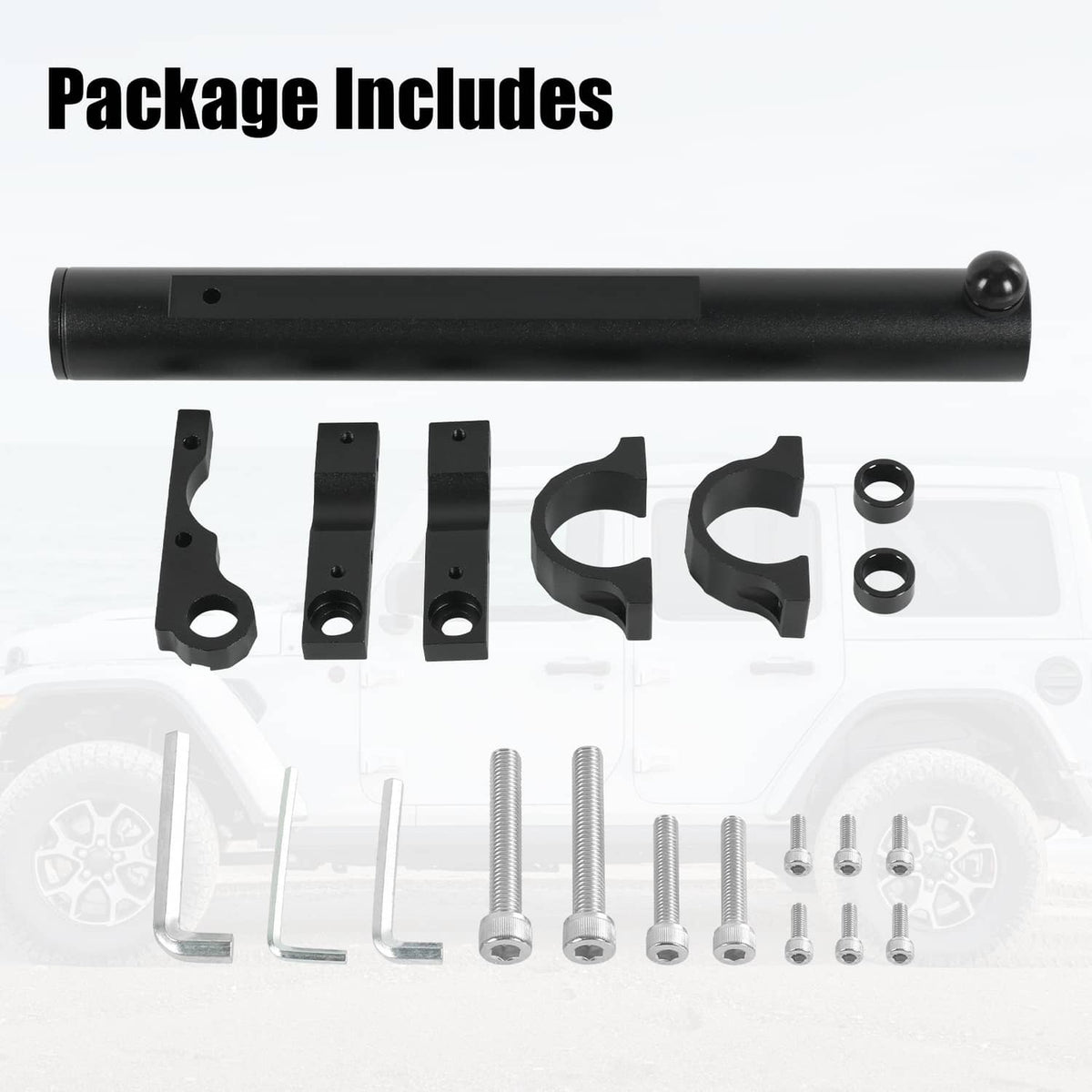 Solidspare Multi-Function Antenna Mount, Tailgate Flagpole Holder For Jeep Wrangler JK JL
