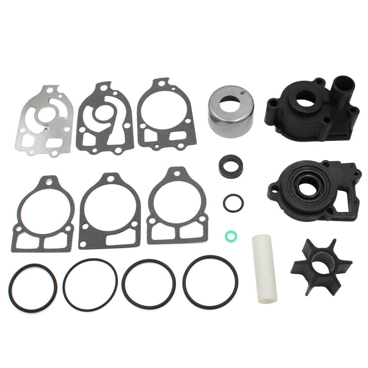 Solid Spare Mercruiser Alpha One Gen 1 ('86-'90) Water Pump Impeller Kit w/ Housing 18-3320