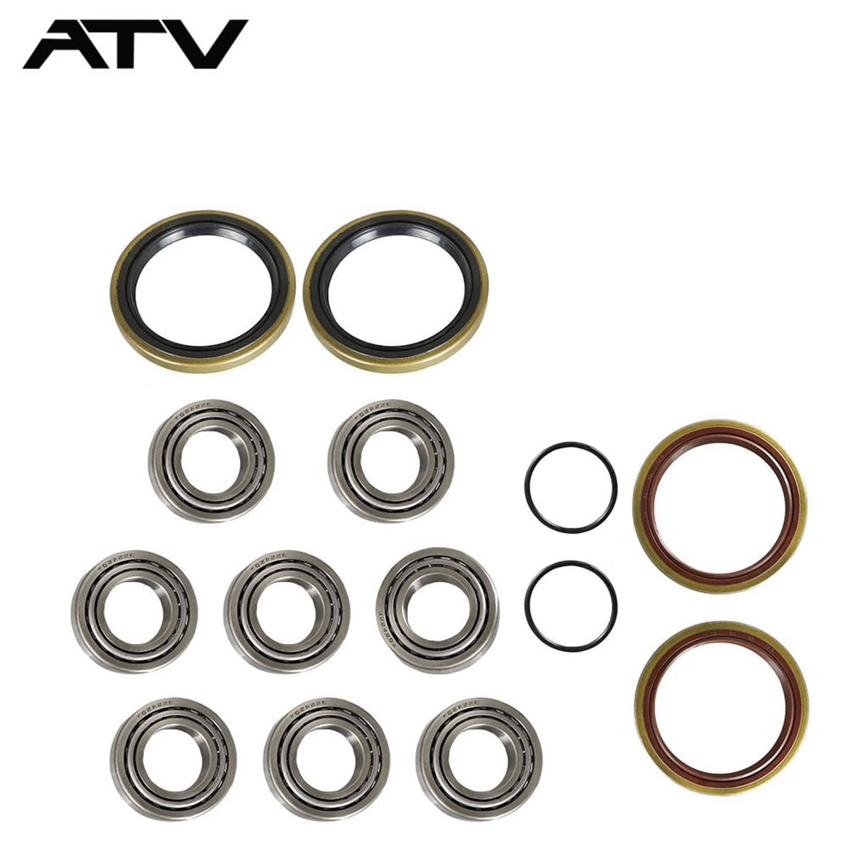 Solidspare Front wheel bearings & seals kit For Polaris 400L Big Boss 6X6 1995 1996 1997