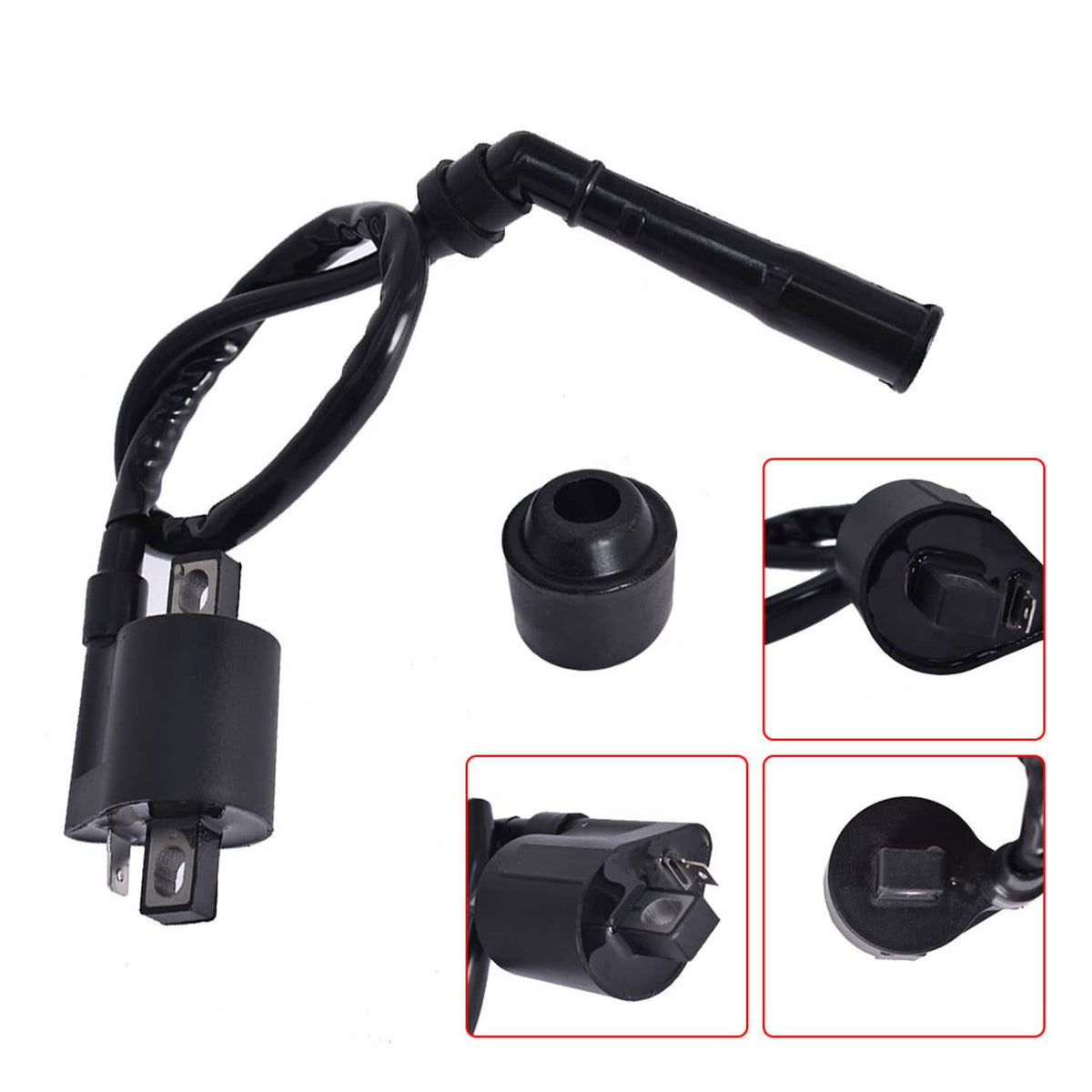 Solidspare Ignition Coil for Yamaha Rhino 660 YXR660 YXR66 2004 2005 2007 Atv Ignition Coil