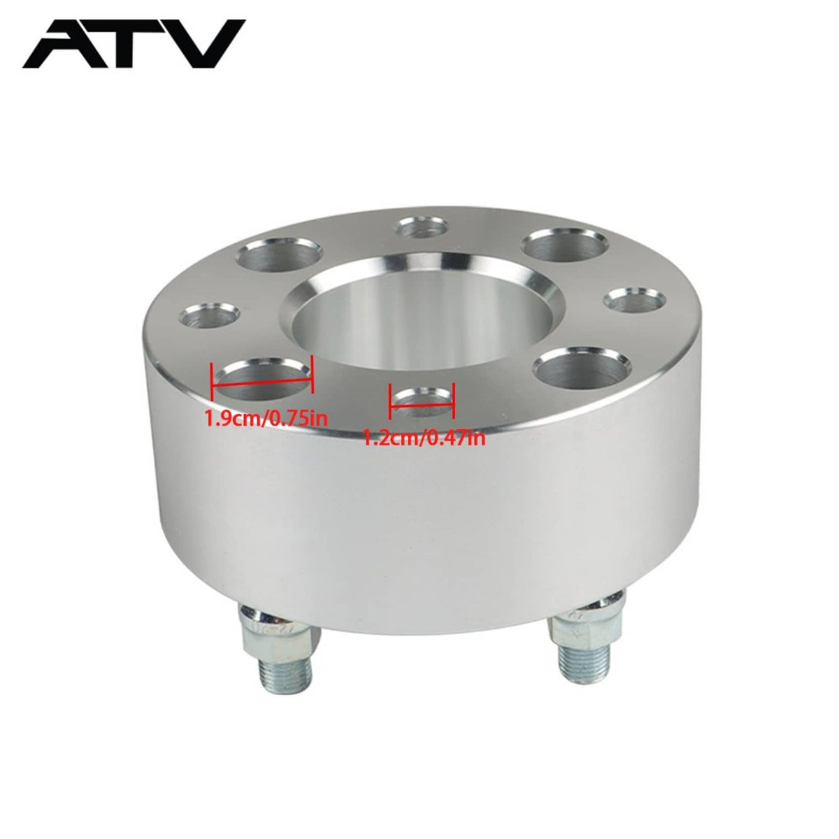Solidspare 2× 2 inch 4x4 Wheel Spacers Adapters For Golf Cart GO Club Car 1/2"x20 Studs