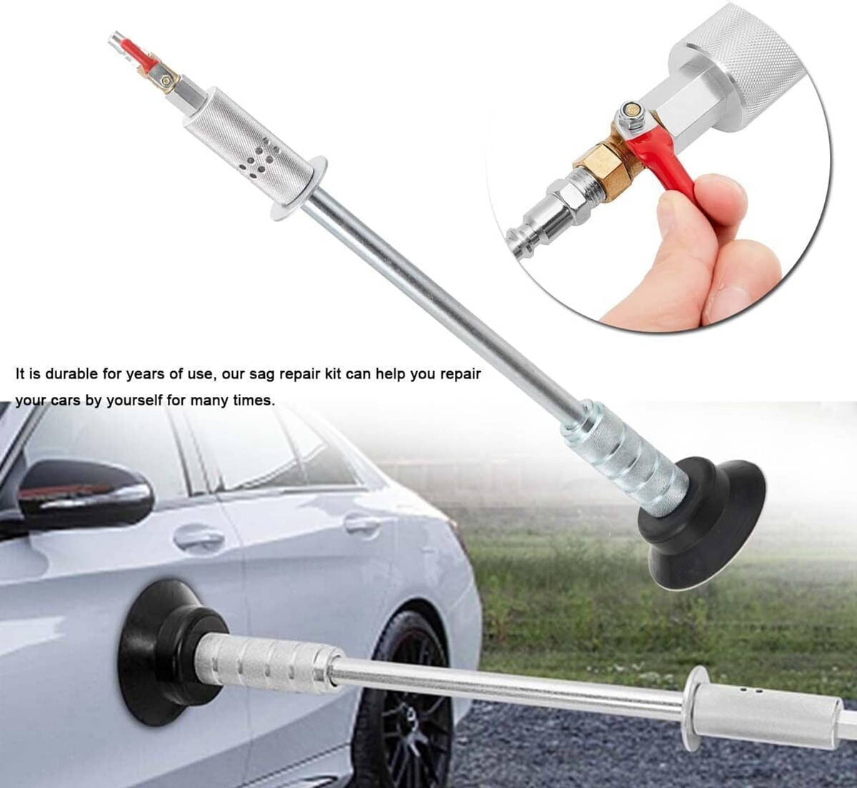 Solidspare Air Pneumatic Dent Puller Car Auto Body Repair Tool Suction Up Cup Slide Hammer