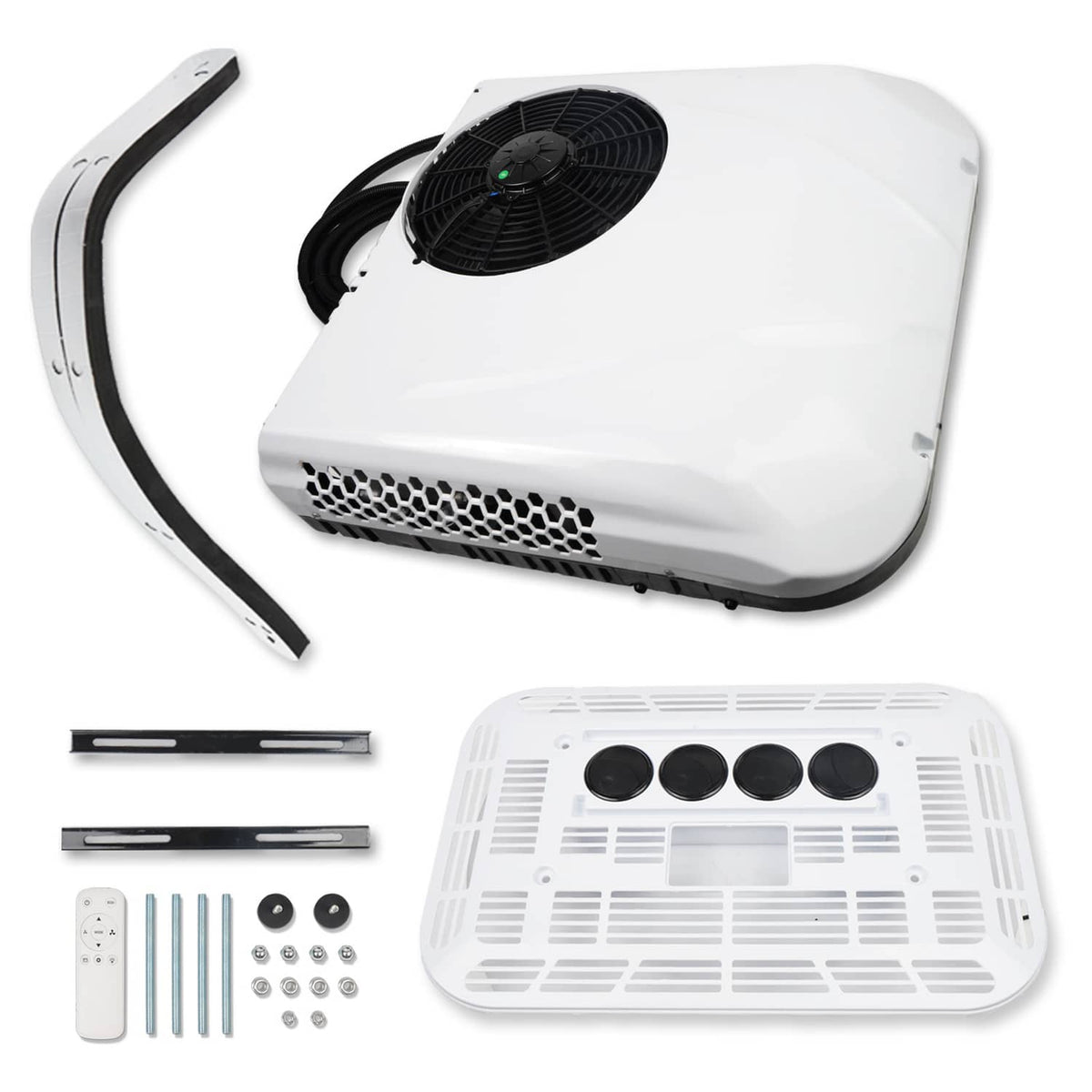 Solidspare 48V For Trailer Motorhome 11000 BTU RV Rooftop Air Conditioner A/C Unit Cooling