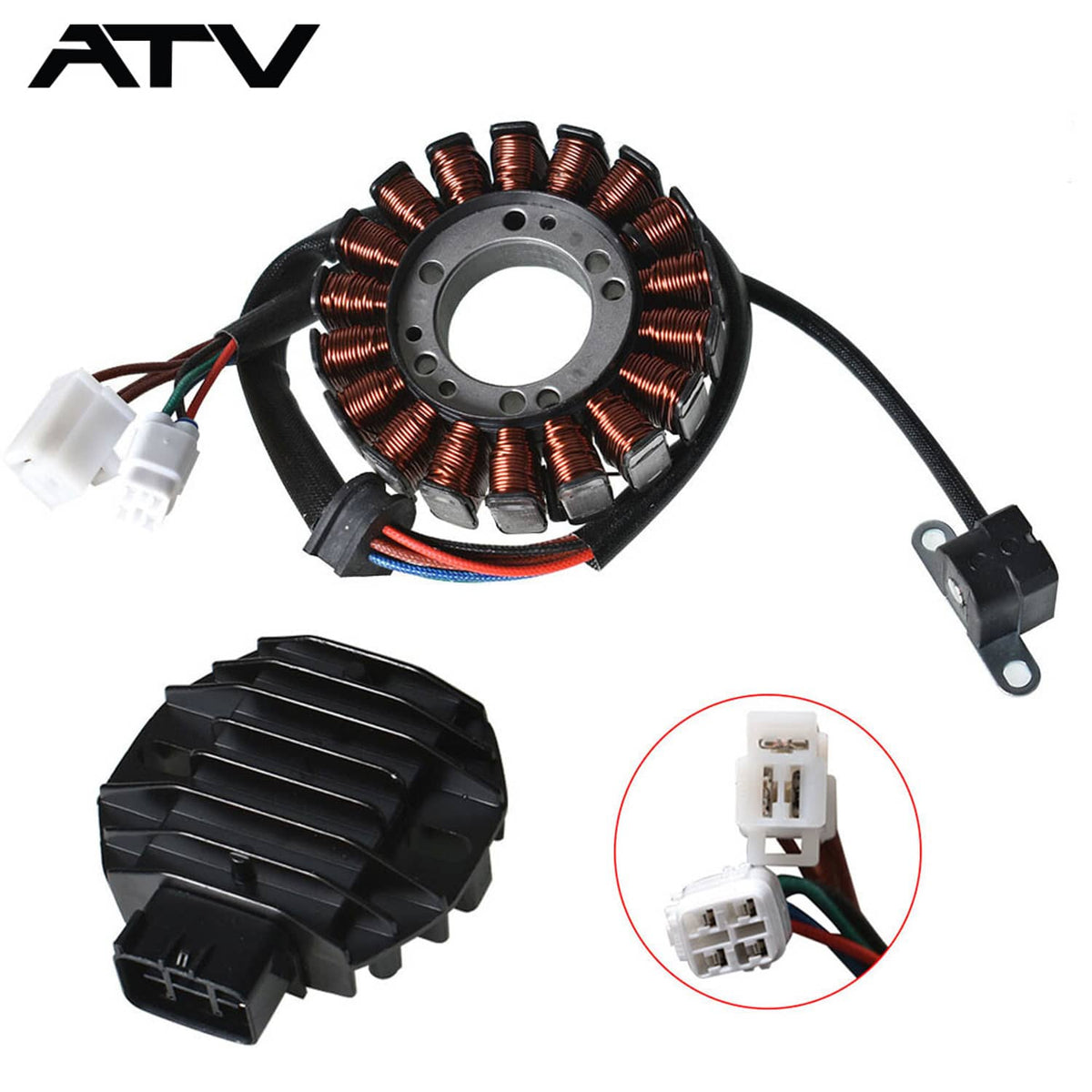Solidspare Generic Stator & Regulator Rectifier for Suzuki LTZ400 Quadsport Z400 2003-2008