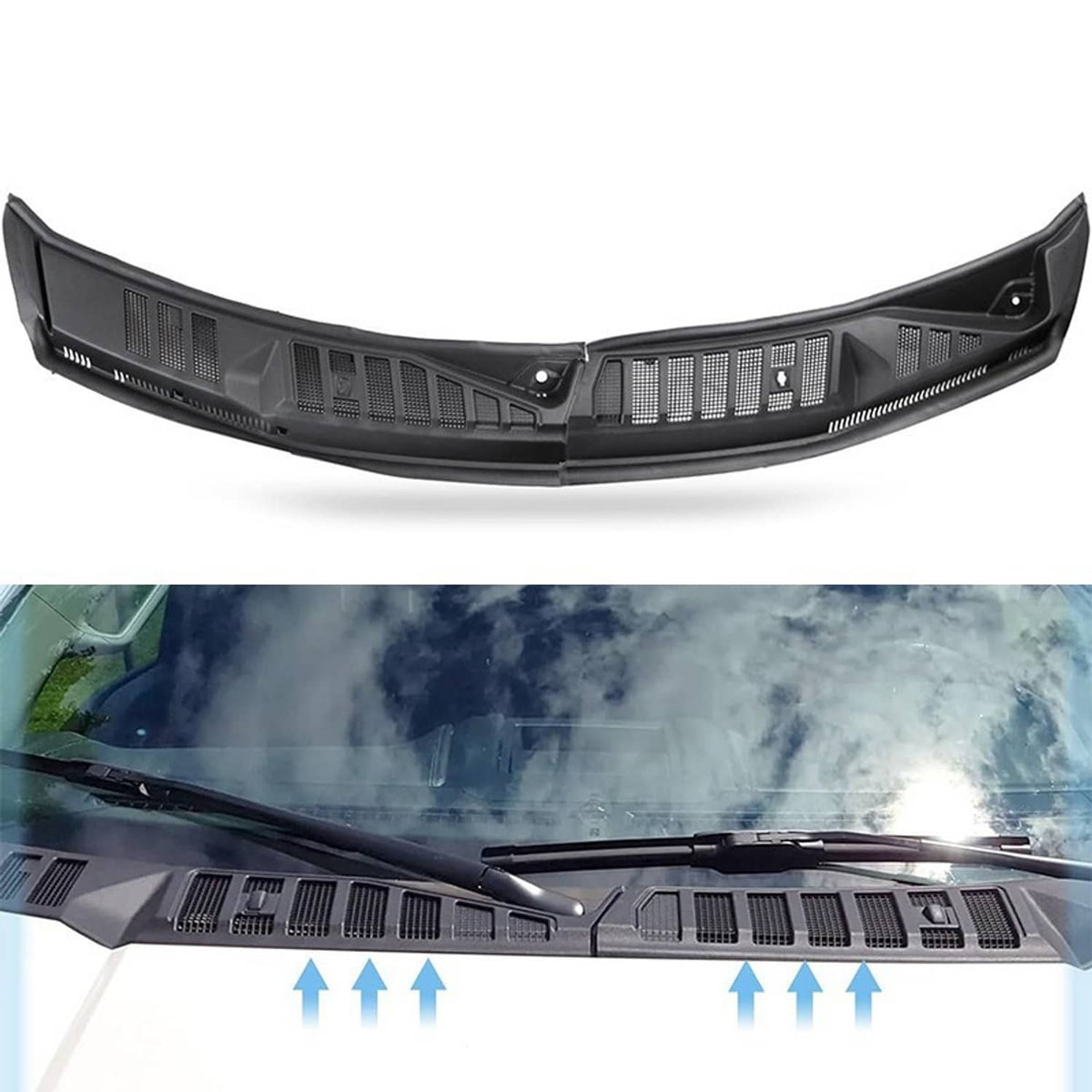 Solidspare Left & Right Side Cowl Top Panel FL3Z-15022A68-D For Ford F-150 2015-2020