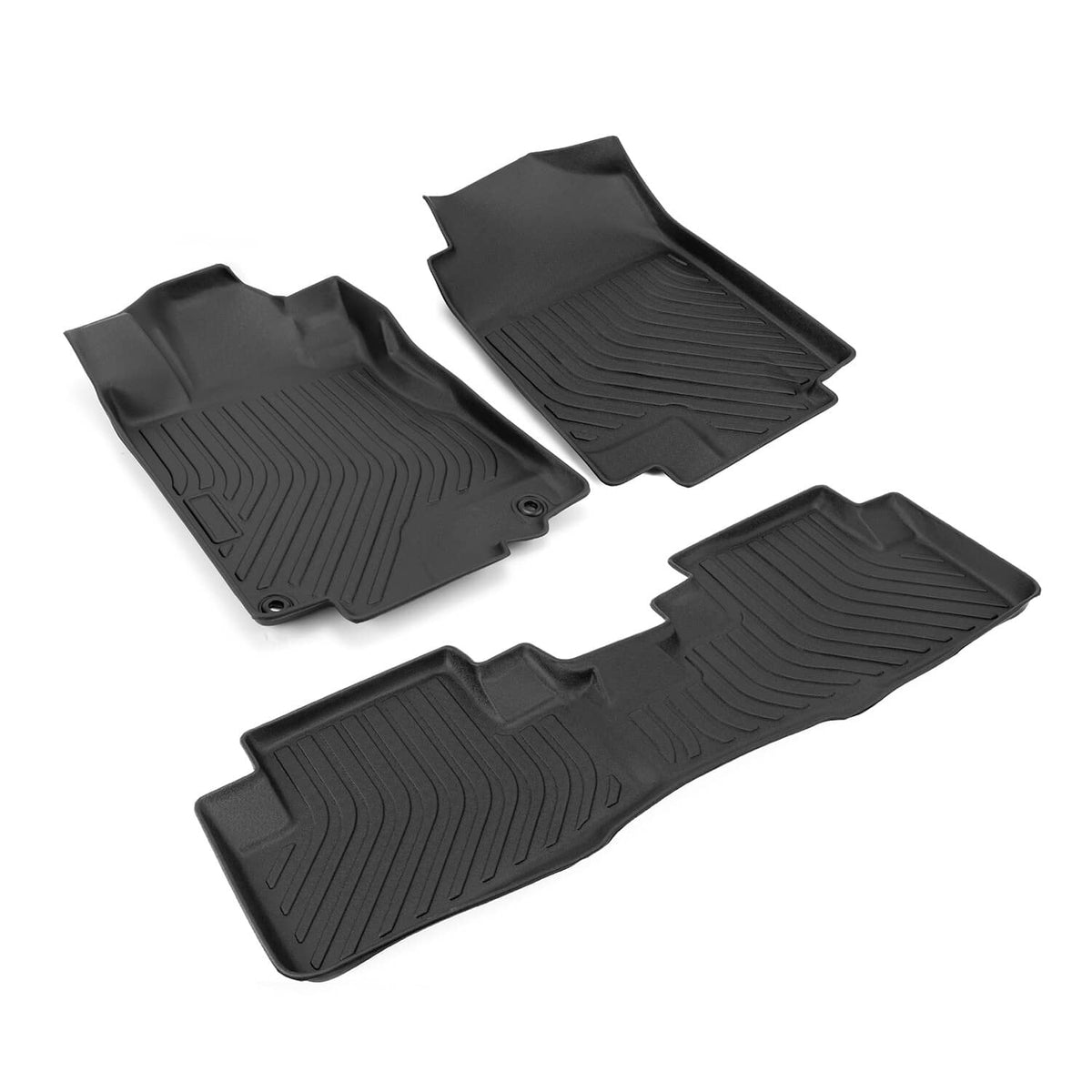 Solidspare 3PCS Floor Mats for 2012-16 Honda CR-V TPE Rubber All Weather 2 Row Floor Liners