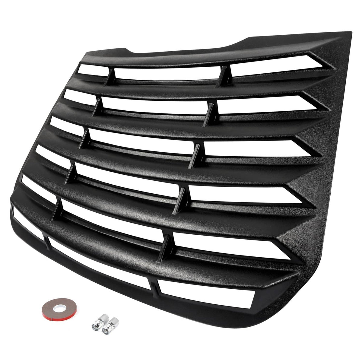 Solid Spare Matte Black Rear Window Louver Sun Shade Cover W/Tape For Ford Fusion 2013-2020