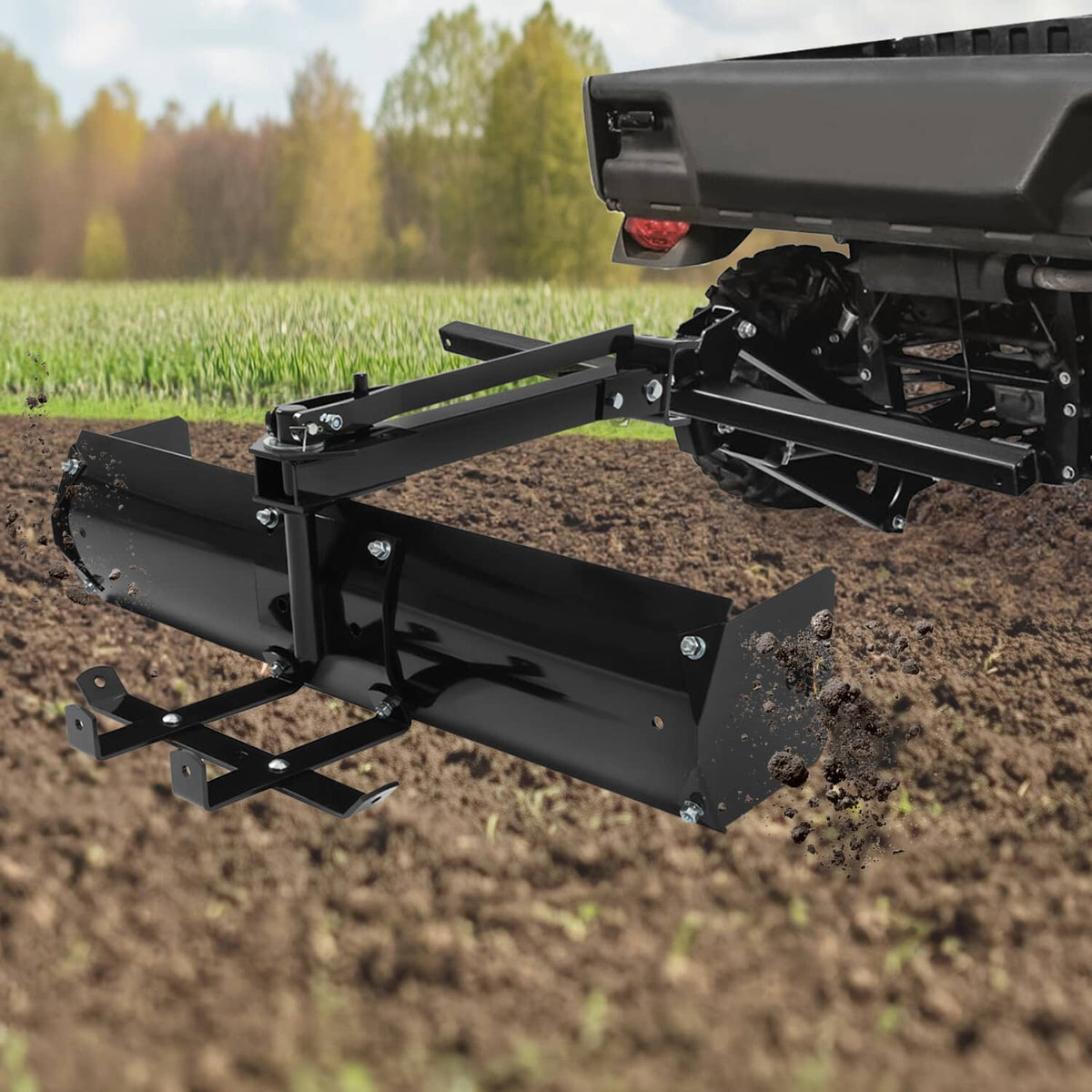 Solidspare 38" Tow Behind Box Scraper Blade For universal Lawn Tractor & Adjustable Grip