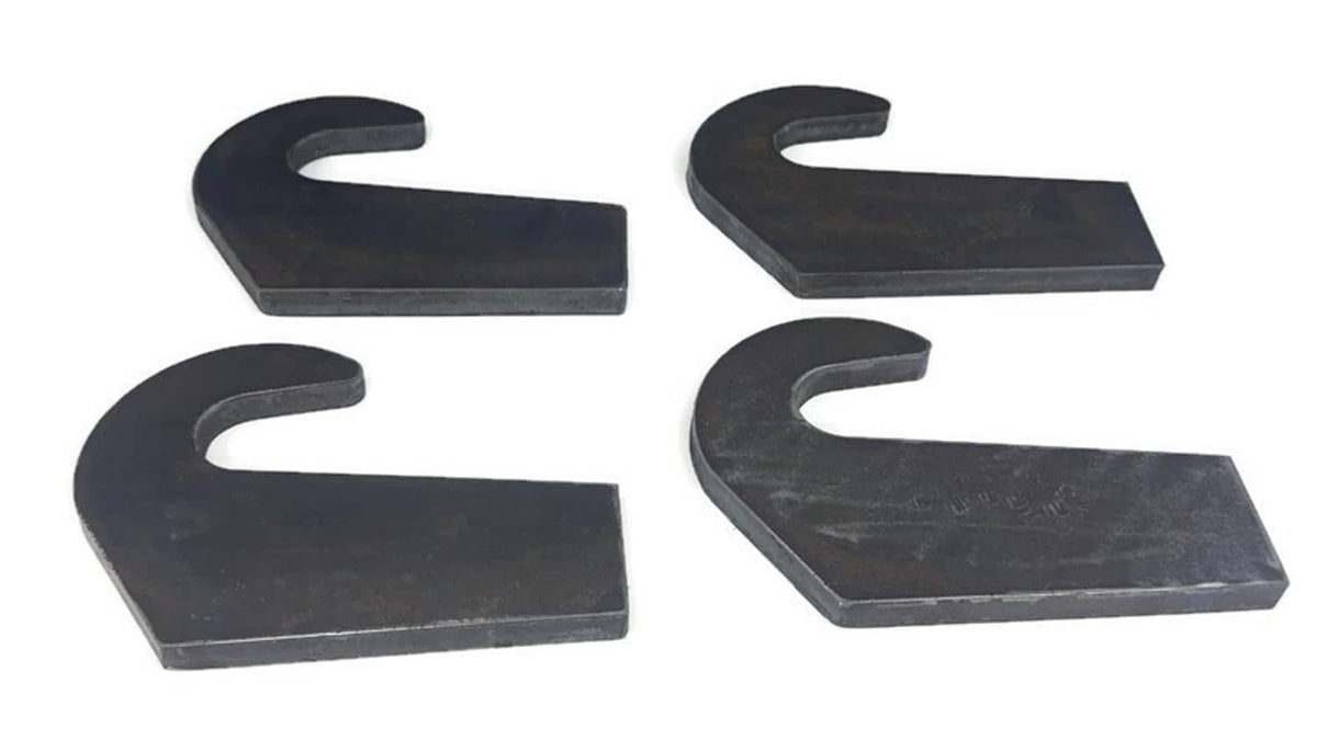 Solid Spare 4 Mounting Brackets Weld 6500lb For Pin Type Over The Bucket Loader Pallet Forks