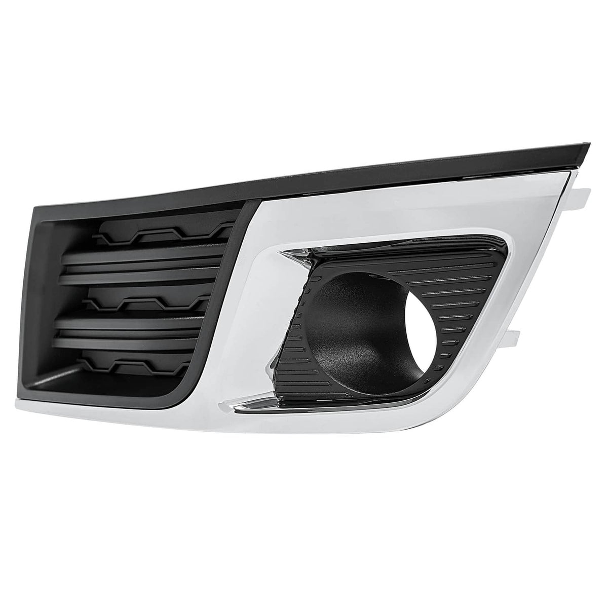 Solid Spare Fog Light Bezel Cover Trim Front Left Black Chrome For Chevy Traverse 2013-2017
