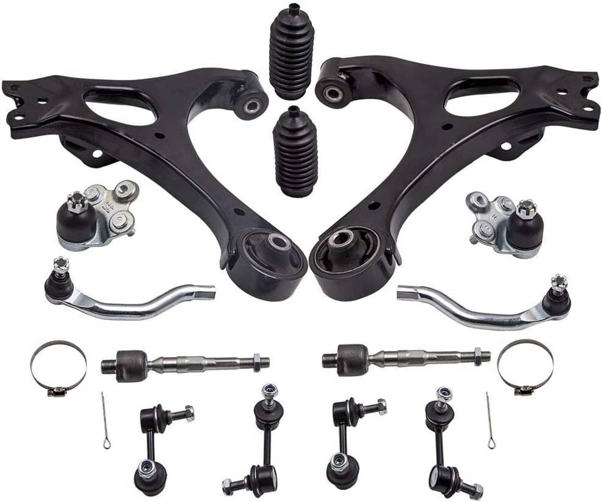 Solidspare 14Pcs Suspension Kit Front Lower Control Arms for Honda Civic 2006-2011 K620383