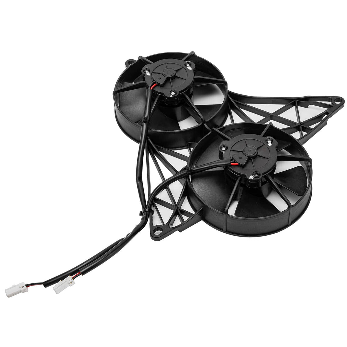 Solidspare Electric Radiator Cooling Fan with Bracket fits for Harley V-Rod 2004-2013 Black