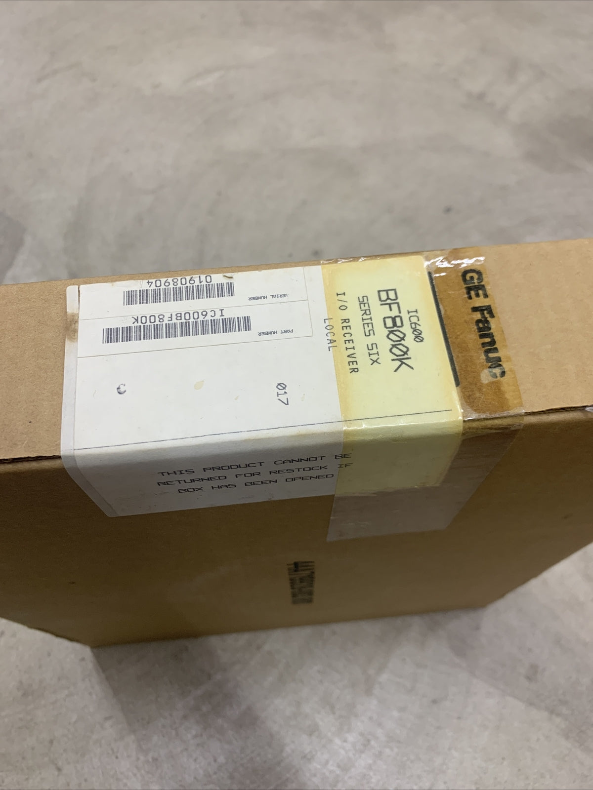 GE FANUC IC600BF800K Series Six Remote I/O Receiver with Faceplate - Unopened