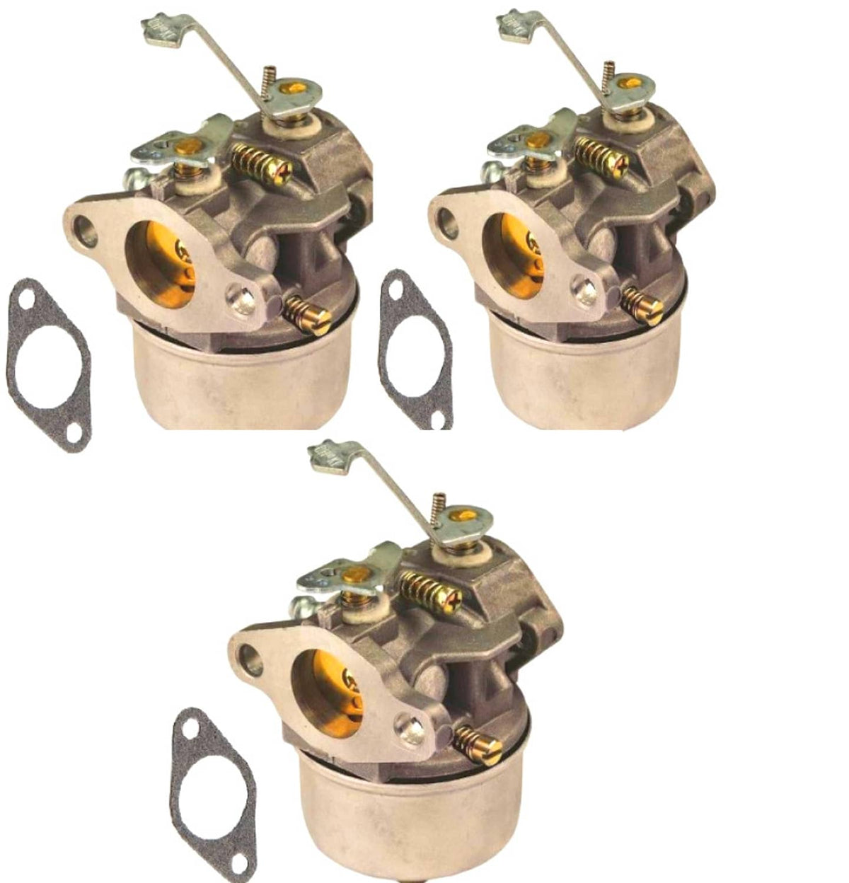 Solid Spare 3 PCS CARBURETOR FOR TECUMSEH H50 H60 REPL 632230 632272 H50-65481N 50-65403U