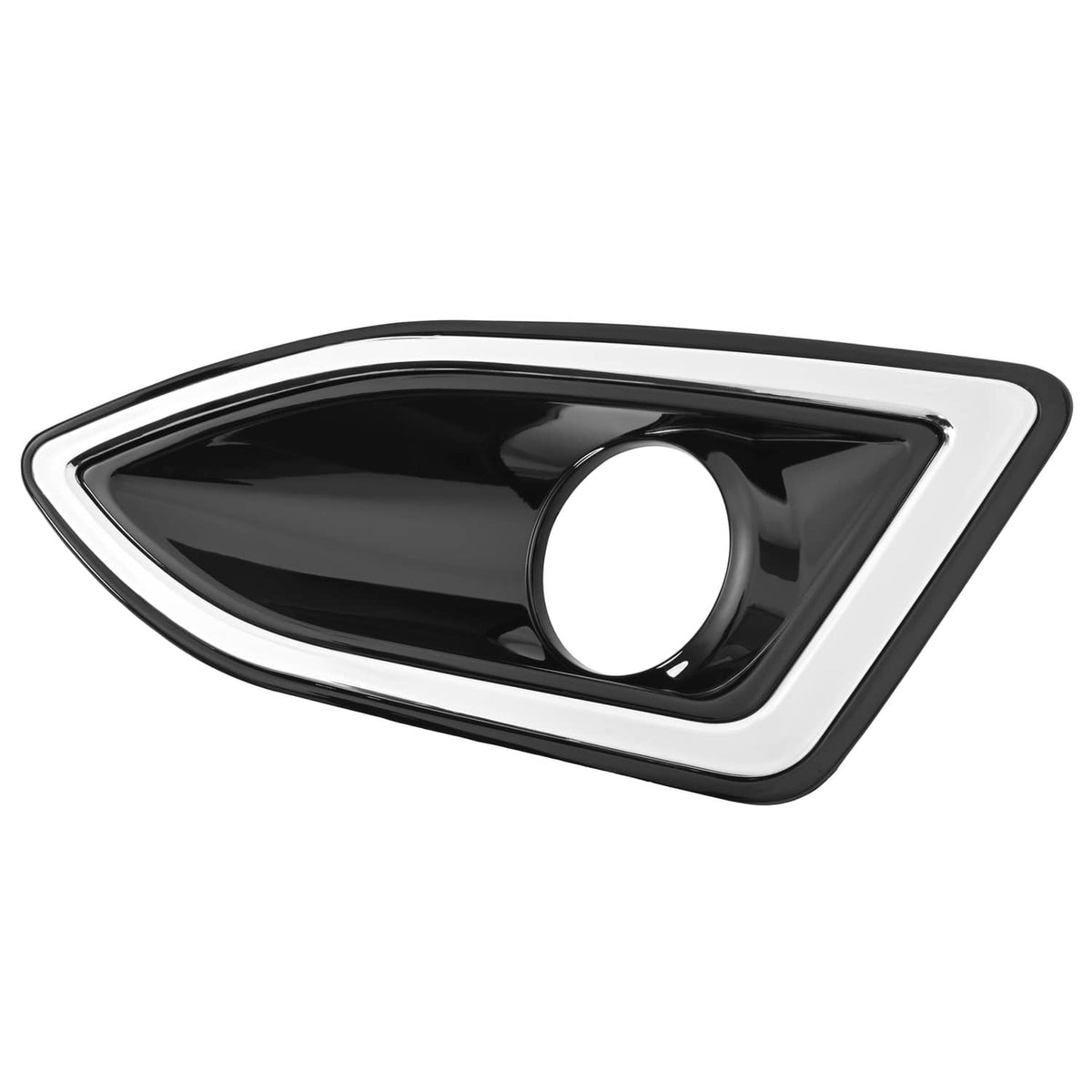 Solid Spare Fog Light Trim Bezel Cover Left & Right Pair For Ford Edge 2015 2016 2017 2018