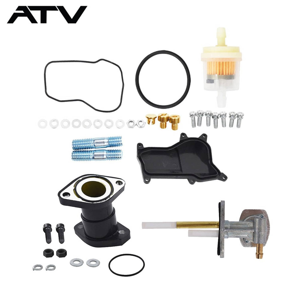 Solidspare Carburetor Kit For Yamaha Warrior 350 Moto-4 Big Bear 350 Wolverine 350 87-1995