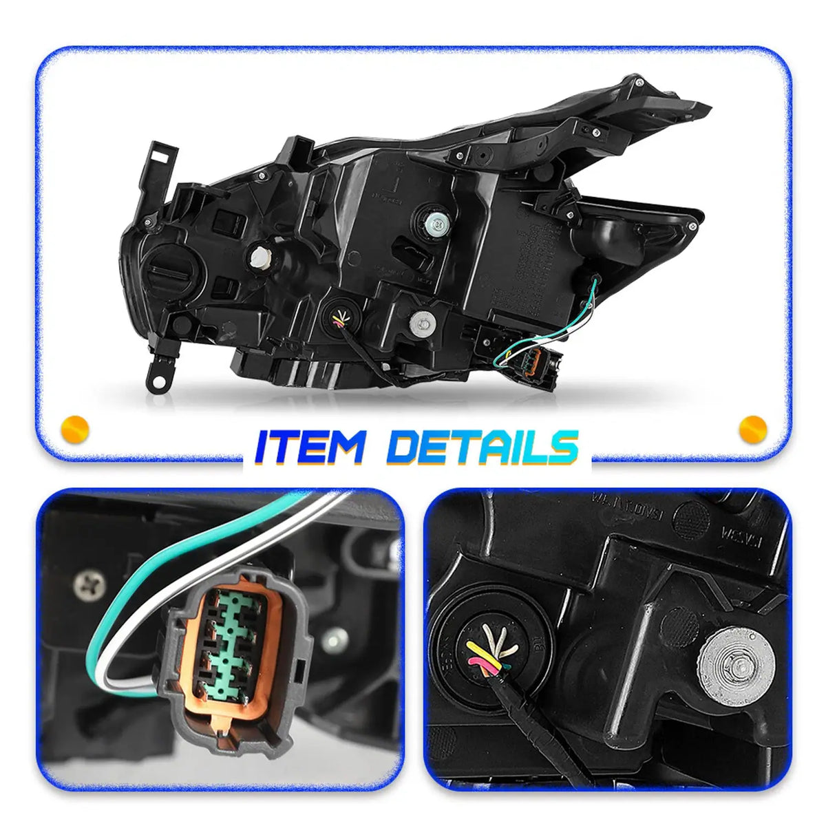 Solid Spare For 2015-2018 Nissan Murano Full LED Headlight Headlamp Right Passenger Side