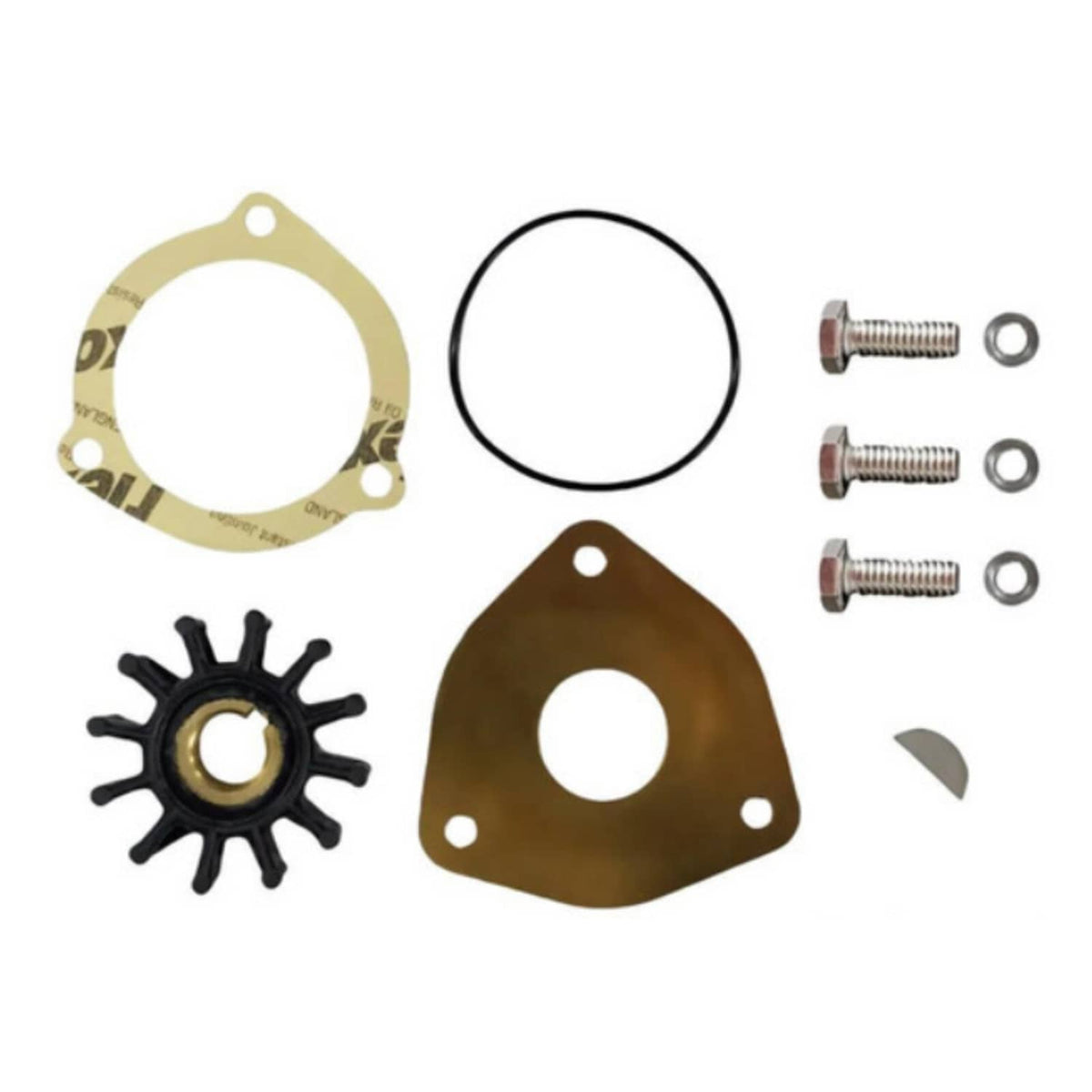 Solid Spare Water Pump Impeller Repair Kit 3854287 for OMC Sterndrive 3.0 4.3 5.0 5.7 5.8L